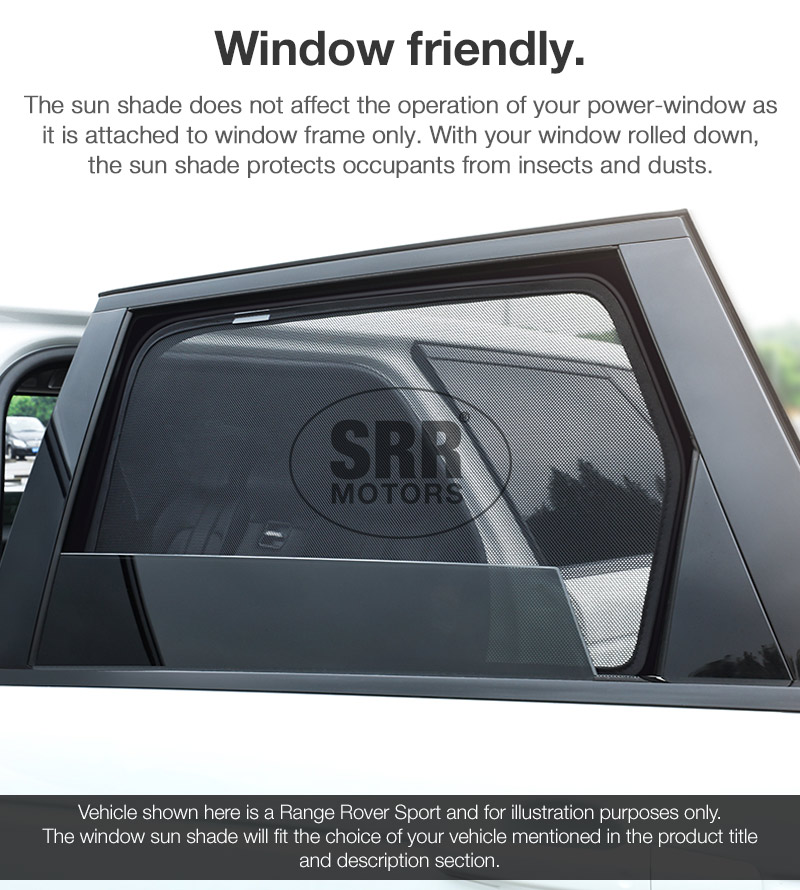SRR Motors Sunshades WSTK01 Toyota Kluger XU50 2014 2015 2016 2017 2018 2019 Custom Side Window Magnetic Sun Shade Rear Door Side Car Truck Compatible 2-piece With Privacy Curtain Dedicated Fit